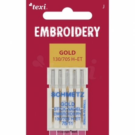TEXI EMBROIDERY GOLD 130/705 H-ET 5x75