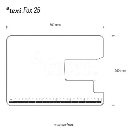 TEXI FOX 25 + EXTENSION TABLE