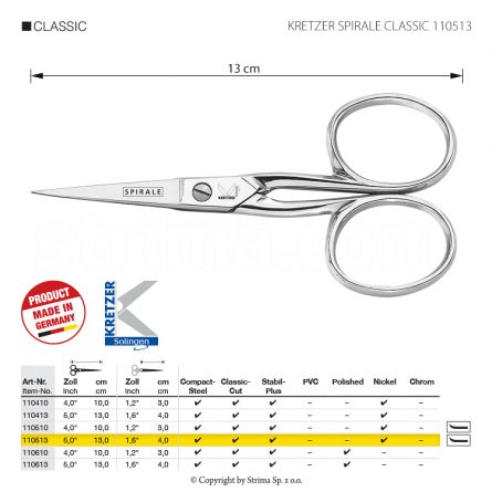KRETZER SPIRALE CLASSIC 110513